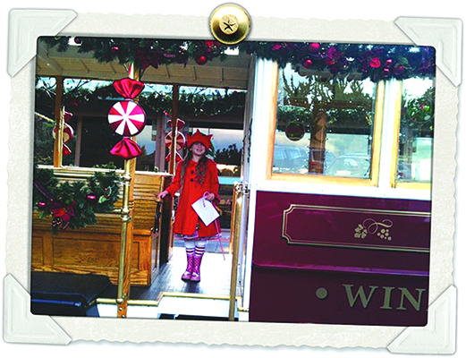 Holiday Wine Trolley