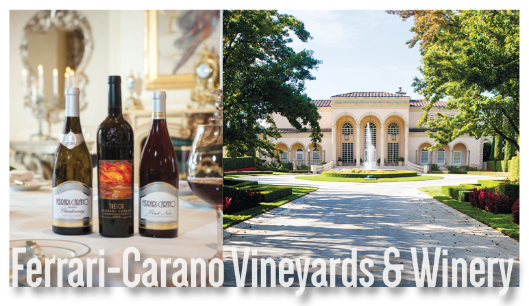 Ferrari Carano Vineyards Winery Scdt0318 Wine Country This Week Magazine Wineries Wine Tasting Wine Tasting Maps
