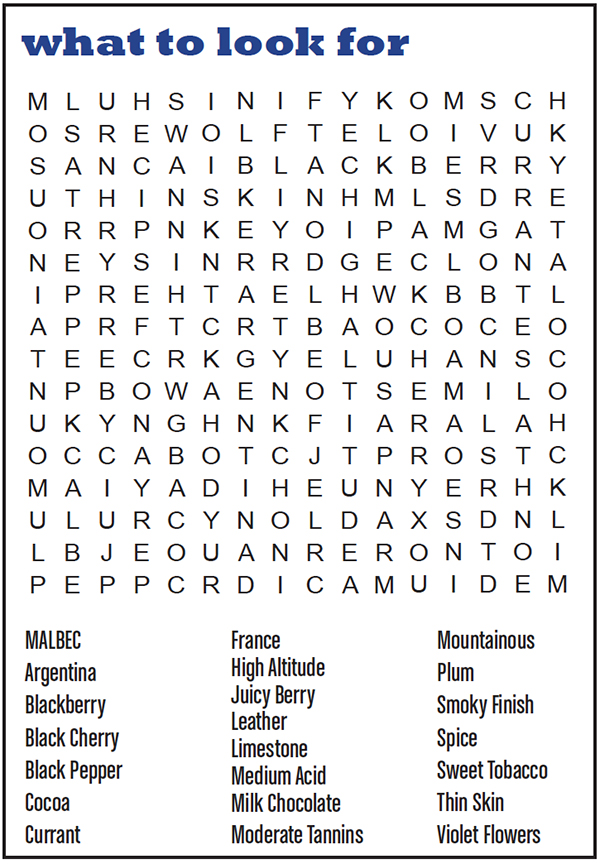Malbec search-a-word