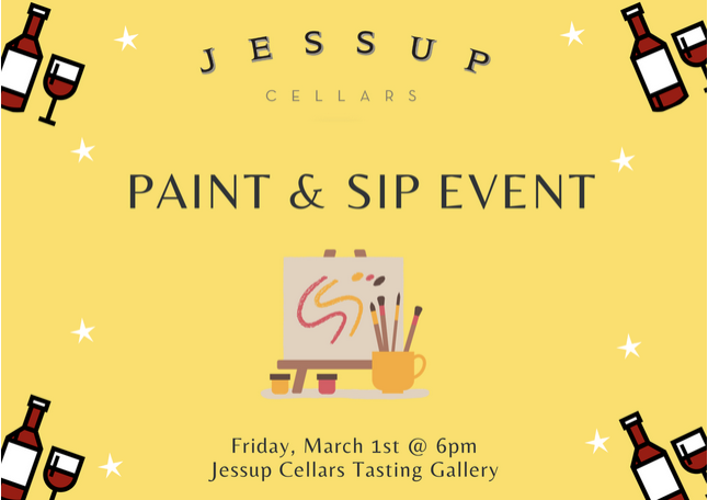 Paint & Sip Napa Valley Mustard Celebration Jessup Cellars