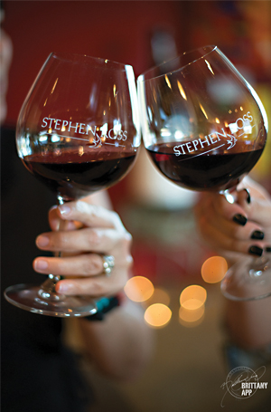 Stephen Ross Wine Cellars cheers!