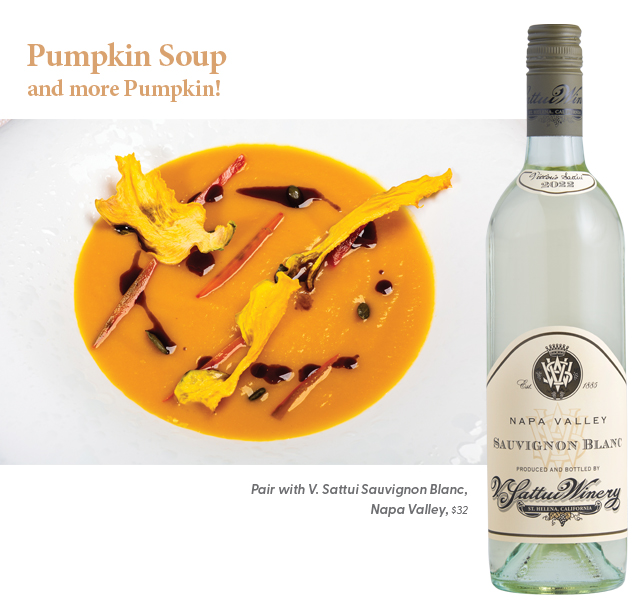 Pumpkin Soup from V. Sattui Winery
