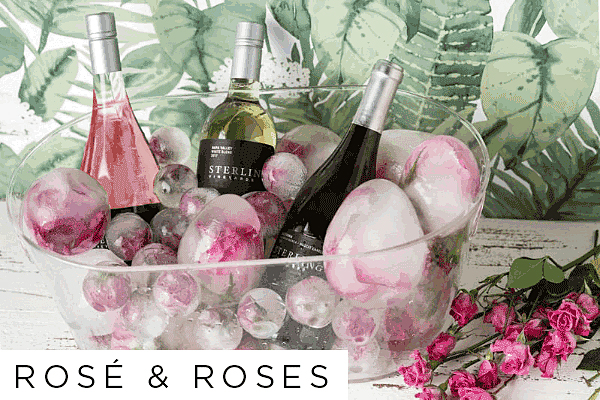 Rosé and Roses Sterling Vineyards
